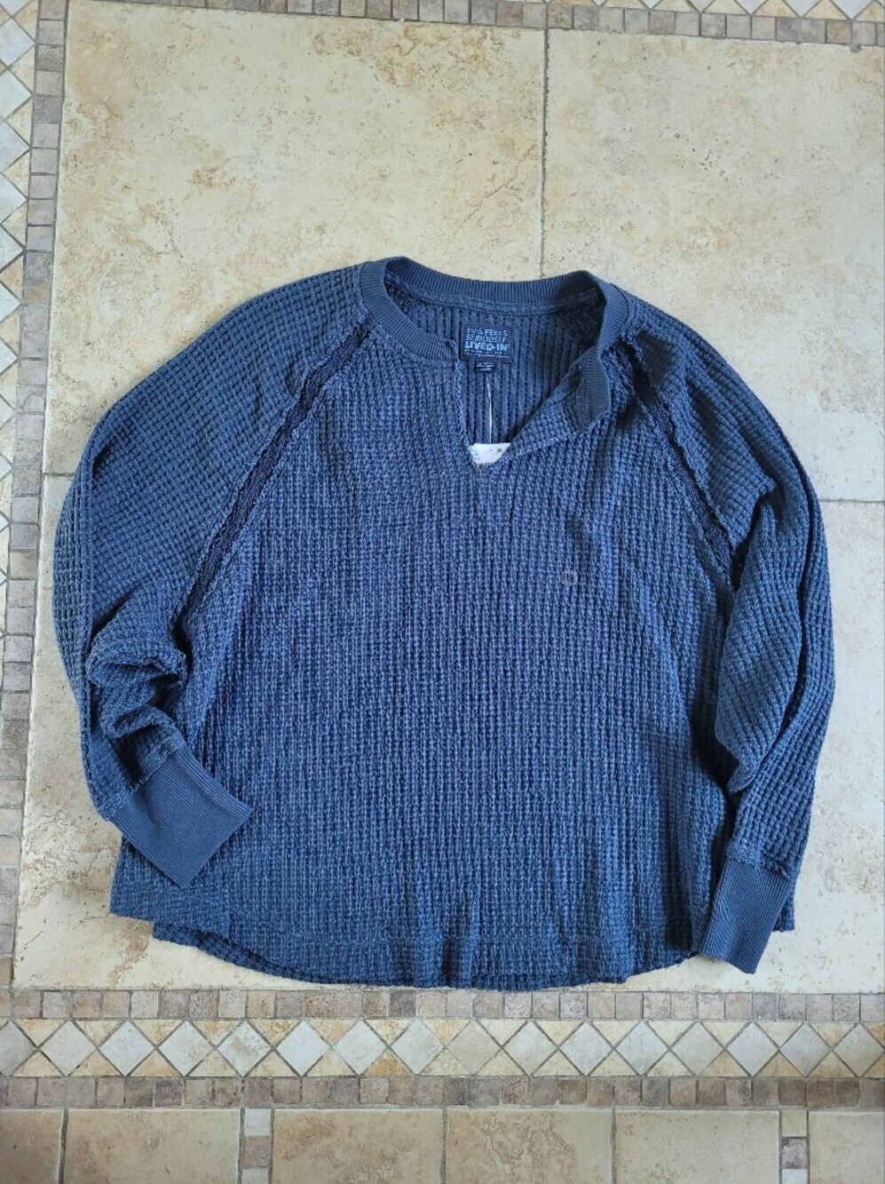 American Eagle Outfitters Women's Waffle Knit Top